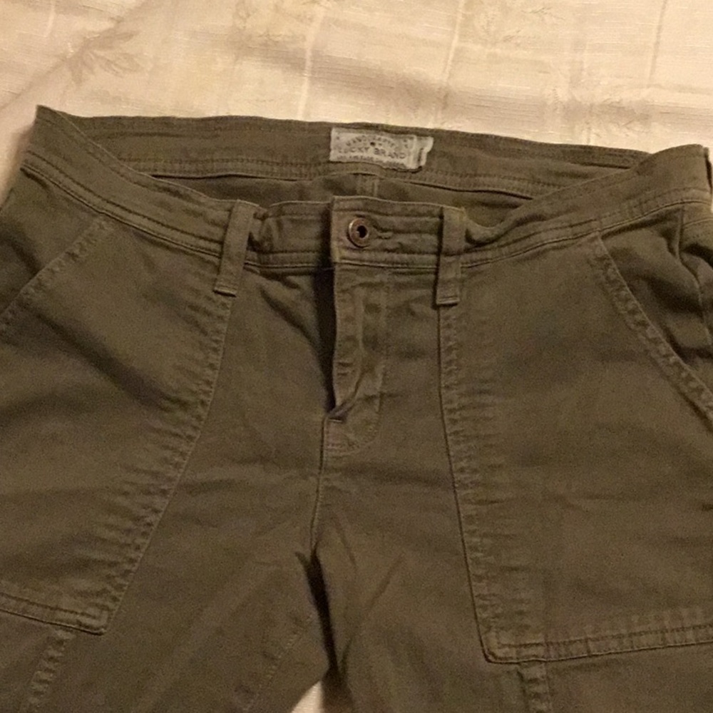 Lucky Wasabi Green Ankle Jeans